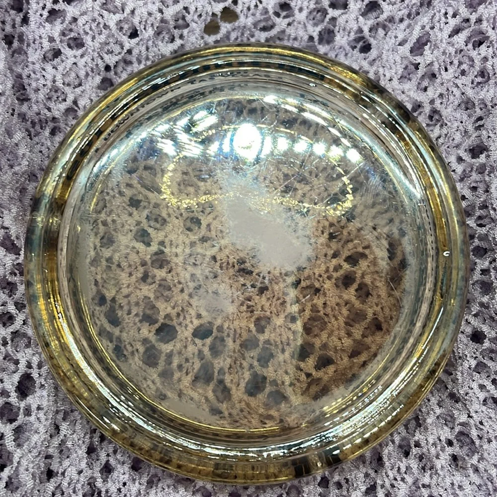 Vintage 60’s Golden Nugget Gambling Hall Las Vegas iridescent amber ashtray